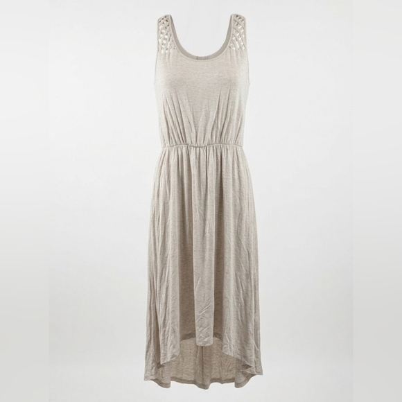 Cynthia Rowley Dresses & Skirts - Cynthia Rowley Cream Sleeveless Midi High Low Dress